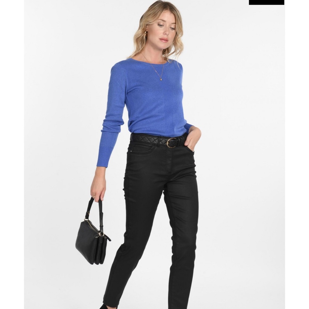 UN Jour Ailleurs Paris Straight Leg Jeans, High Rise Denim Jeans Black 30”x26”